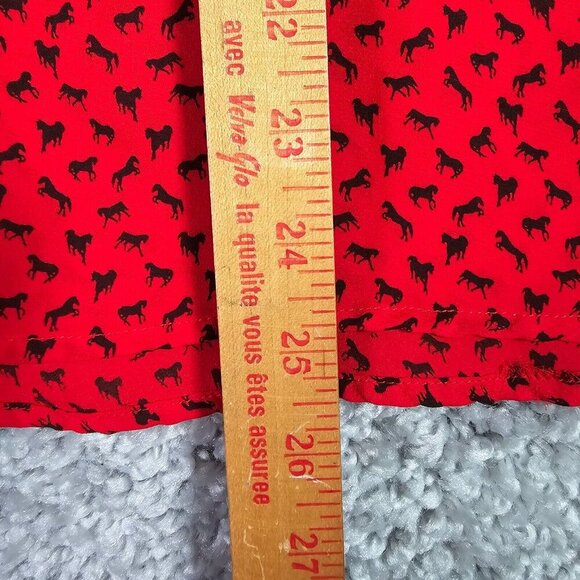 Free‎ People Womens Horse Print Long Sleeve Top Size Small Equestrian Preppy - Picture 10 of 13